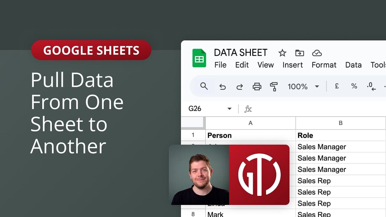 How to Pull Data From One Sheet to Another in Google Sheets