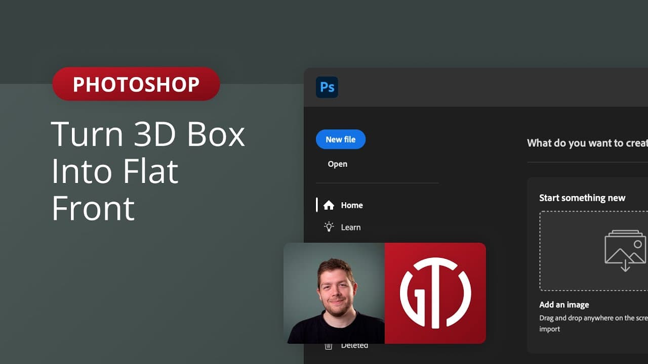 Photoshop Hack: Turn a 3D Box Into a Flat Front (Super Easy!)
